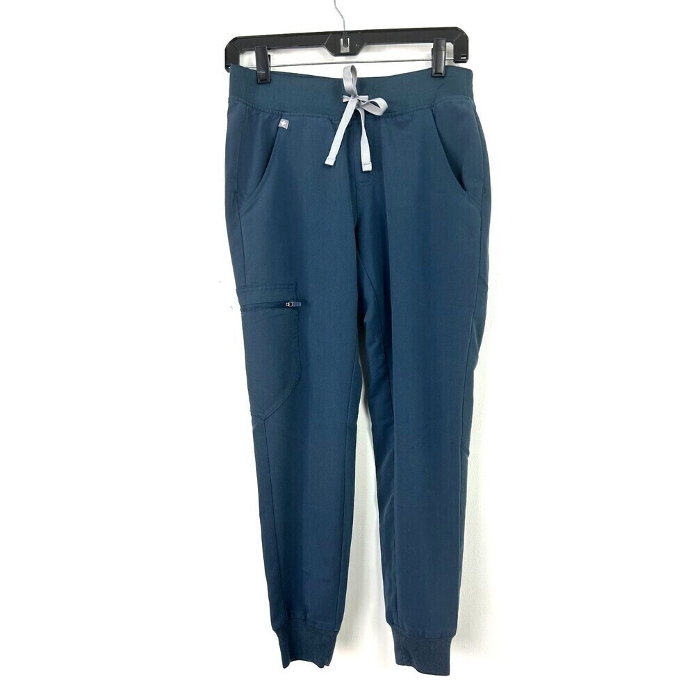 Figs Zamora Jogger Scrub Pants Womens Size XS Technical Collection Blue 1107H4